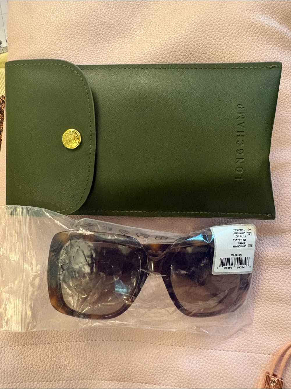 Longchamp ( HAVANA ) Tortoise Sunglasses the HAVANA with Gold Accent